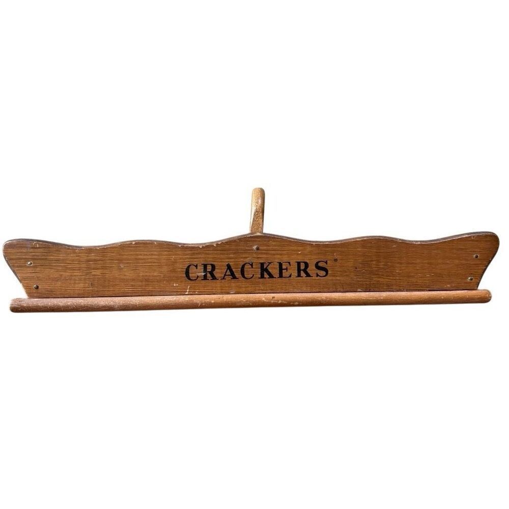 Vintage Wooden 12” Cracker Tray